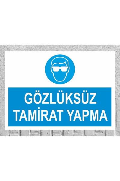 zafrakreklam لوحة إصلاح بدون نظارات مقاس 24 × 34 سم PVC