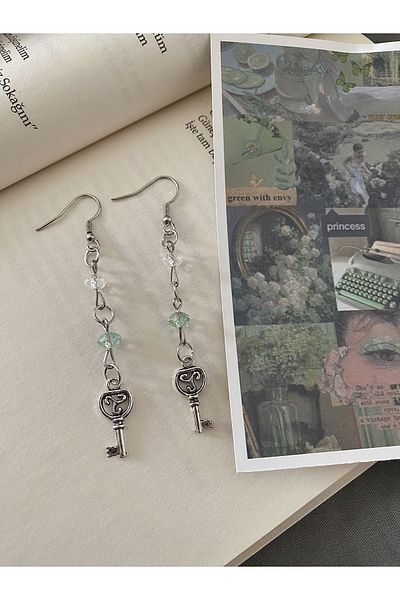 bohemian takı tasarim Key Figure Y2k Fairycore Earring