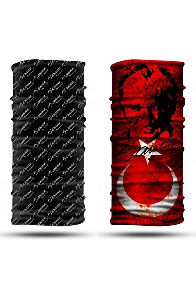 dairaksesuar رباط شعر رياضي مكون من قطعتين - طوق للرقبة وقناع وجه بشريط رأس ب...