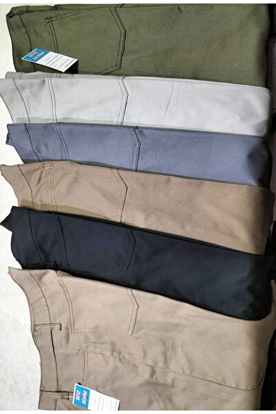 BeyzDenim Gray Linen Summer Trousers - Classic Jeans Cut, Large Size