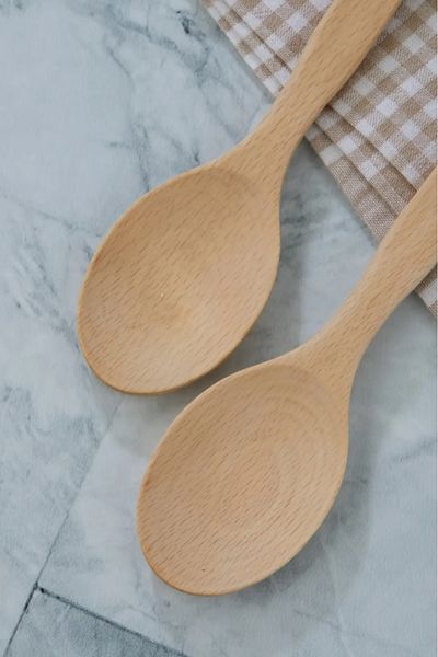 ŞAKİLATA CONCEPT Wooden Dinner and Spoon Set - Set of 2