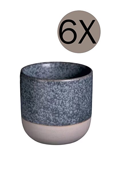 Bonna Porselen Artizan 220cc Kulpsuz Mug 6'lı Takım Art220kmug DEMLİKSİZ