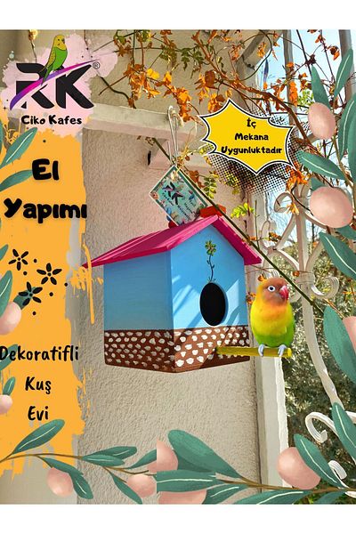 Ciko Kafes Decorative Bird House 26X15X14