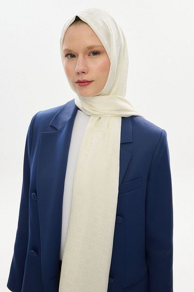 Mira İpek Jacquard Shawl Series (Ring Pattern)