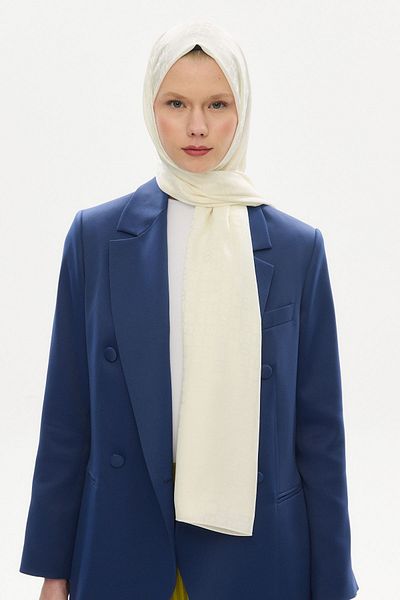 Mira İpek Jacquard Shawl Series (Ring Pattern)
