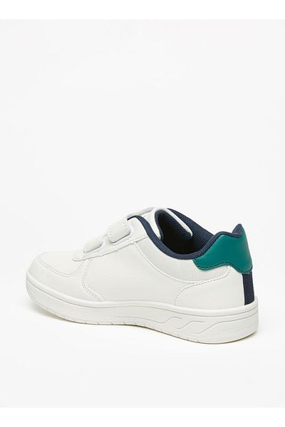 LBL by Shoexpress Boys' Textured Sneakers with Hook and Loop Closure