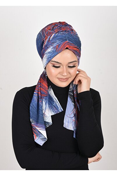 OykumBone Σάλι-μαντήλι-καπέλο με μοτίβο από ύφασμα λύκρα