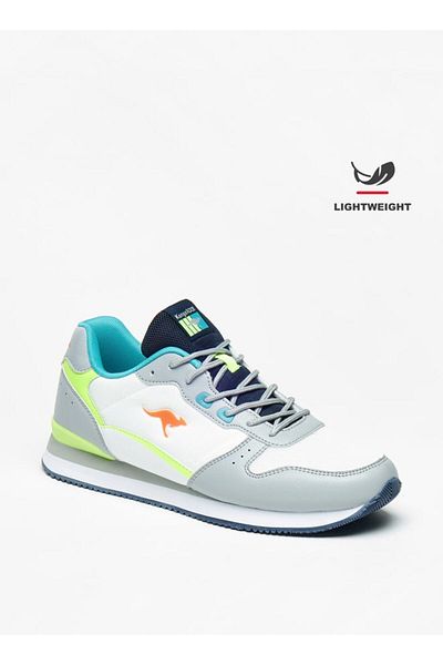 Kangaroos Men's Colourblock Lightweight Sneakers with Lace-Up Closure