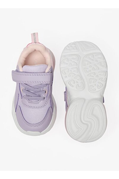 Flora Bella by Shoexpress Panelled Lace Detail Sneakers with Hook and Loop Closure