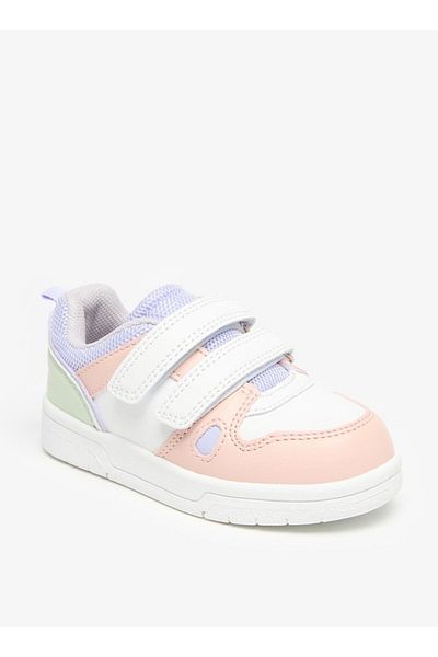 Flora Bella by Shoexpress Colourblock Sneakers with Hook and Loop Closure