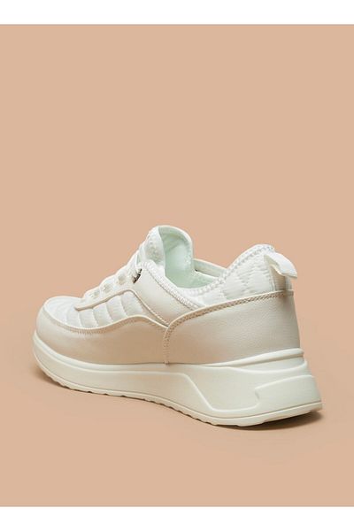 Celeste Women's Quilted Sneakers with Lace-Up Closure