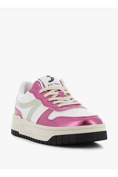 SJ Women's Panelled Lace-Up Sports Shoes
