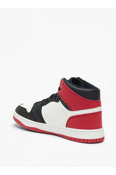 Oaklan by Shoexpress Colourblock High Top Sneakers with Lace-Up Closure