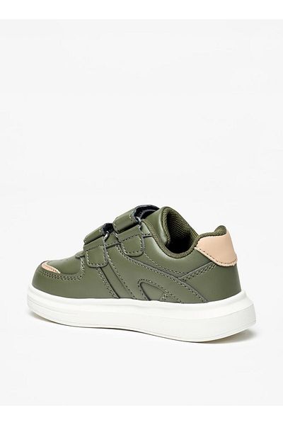 LBL by Shoexpress Panelled Sneakers with Hook and Loop Closure