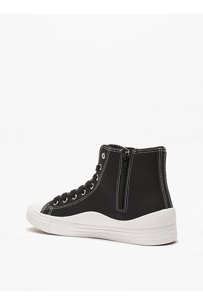 LBL by Shoexpress Solid High Top Boots with Zip Closure