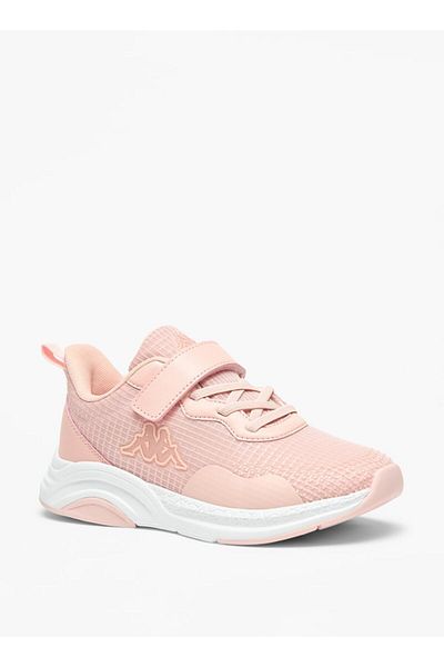 Kappa Girls' Mesh Textured Walking Shoes with Hook and Loop Closure