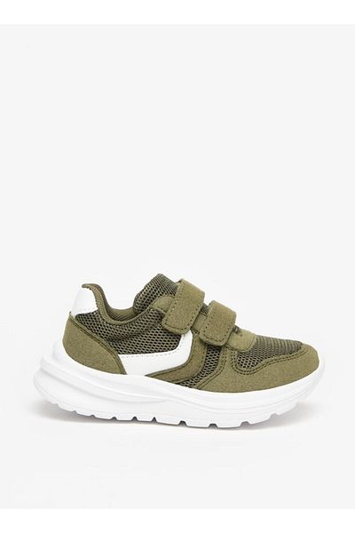 LBL by Shoexpress Mesh Textured Sneakers with Hook and Loop Closure