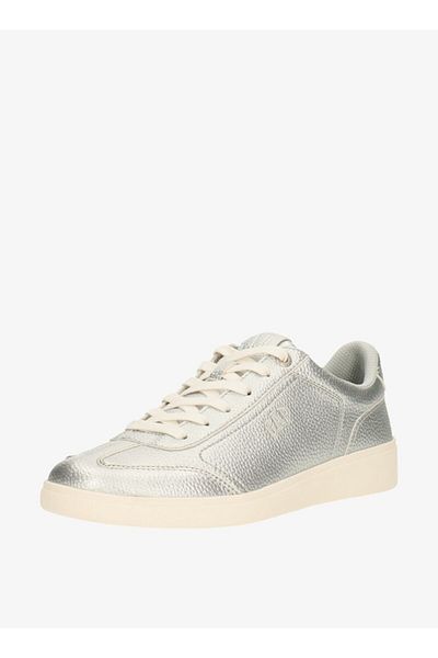GAP Women's Metallic Sneakers with Lace-Up Closure