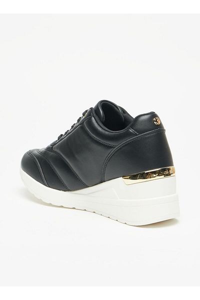 Flora Bella by Shoexpress Quilted Lace-Up Low Ankle Sneakers