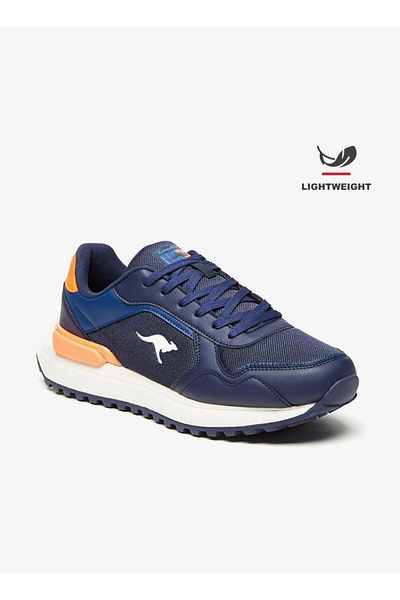 Kangaroos Men's Textured Lace-Up Lightweight Sneakers