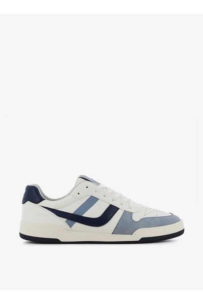 SJ Men's Panelled Sneakers with Lace-Up Closure