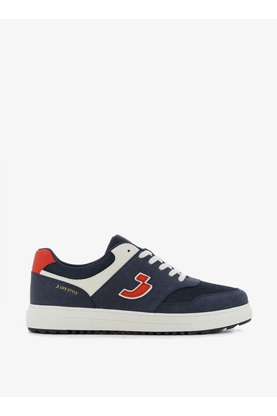 SJ Men's Textured Sneakers with Lace-Up Closure