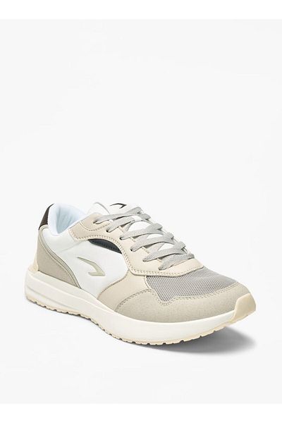 Dash Colourblock Walking Shoes with Lace-Up Closure