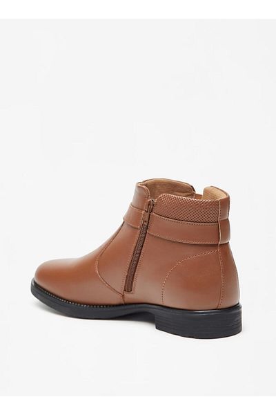 LBL by Shoexpress Solid Chukka Boots with Zip Closure