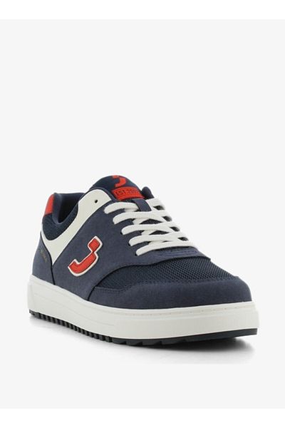 SJ Men's Textured Sneakers with Lace-Up Closure