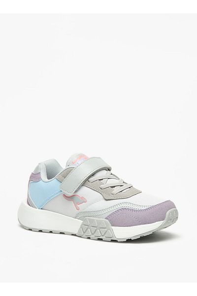 Kangaroos حذاء مشي بألواح للفتيات مزود بخطاف وحلقة للإغلاق