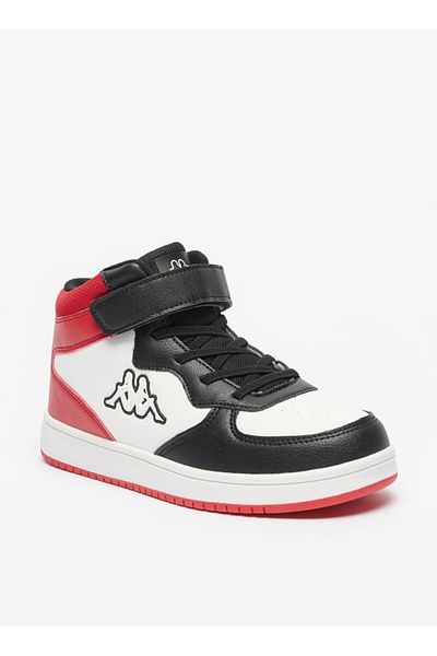 Kappa Boys' High Top Sneakers with Hook and Loop Closure