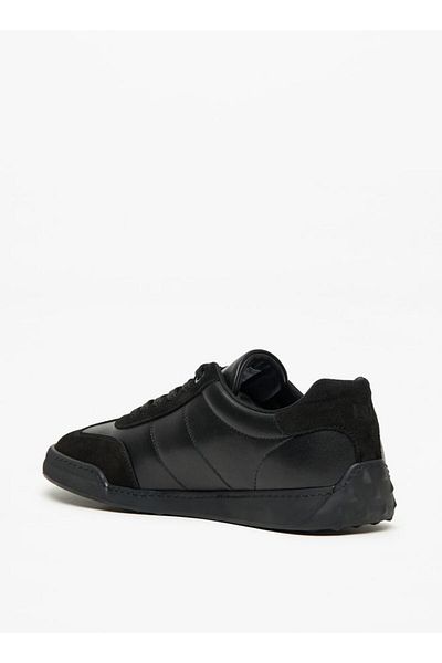 Duchini Mens' Solid Sneakers with Lace-Up Closure