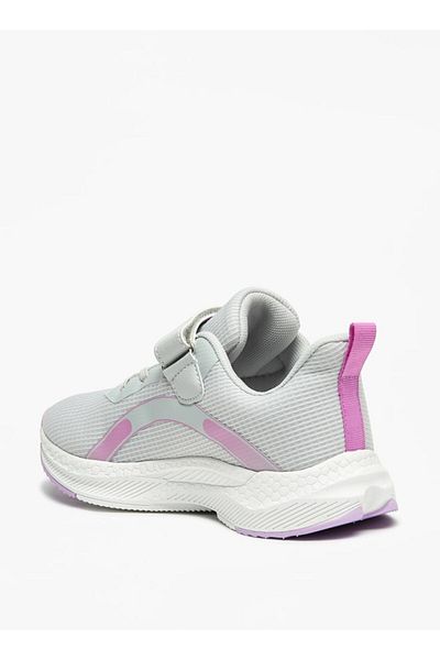 Kappa Girls' Logo Print Walking Shoes with Hook and Loop Closure