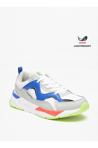 Kangaroos Men's Textured Lace-Up Lightweight Sports Shoes