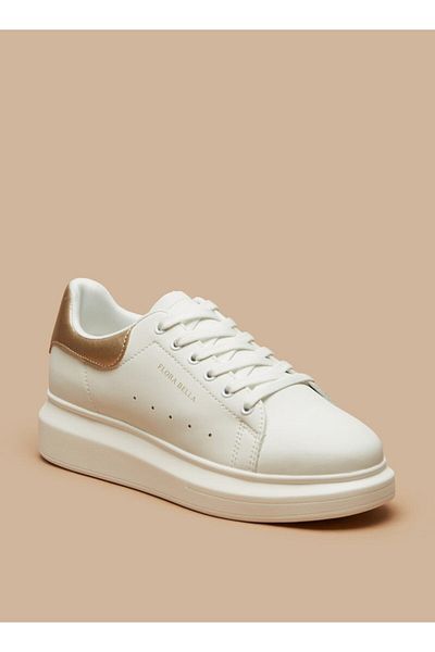 Flora Bella by Shoexpress Solid Sneakers with Lace-Up Closure