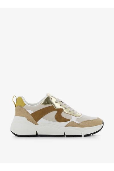 SJ Women's Colourblock Sneakers with Lace-Up Closure