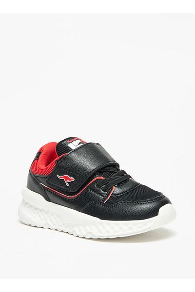 Kangaroos حذاء رياضي للأولاد مزود بقوالب ملونة مزود بخطاف وحلقة للإغلاق