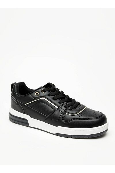 Missy Textured Sneakers with Lace-Up Closure