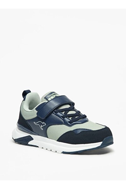 Kangaroos Boys' Panelled Walking Shoes with Hook and Loop Closure