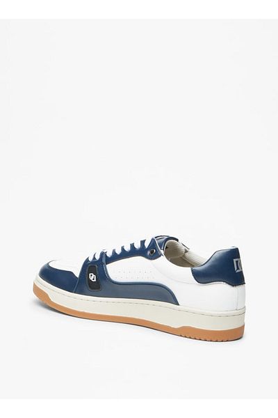 Duchini Men's Panelled Lace-Up Low Ankle Sneakers