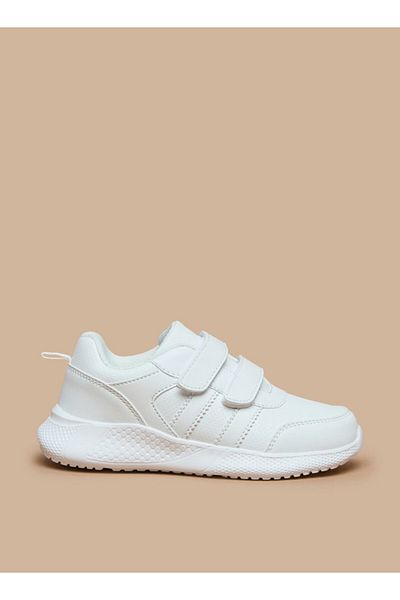 LBL by Shoexpress Solid School Shoes with Hook and Loop Closure