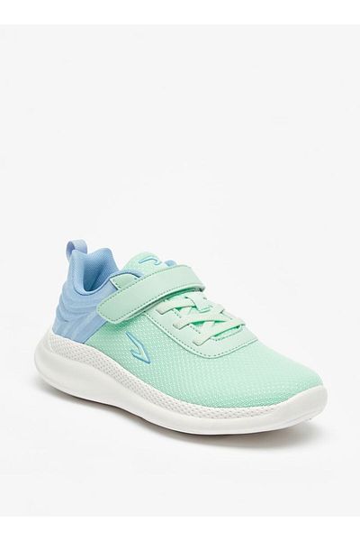 Dash Dual Tone Walking Shoes with Hook and Loop Closure