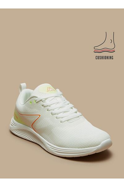 Kappa Men's Textured Lace-Up Sports Shoes with Cushioning
