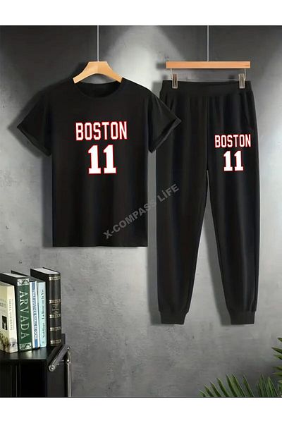 x-compass life Uniszex Thsort Esofman készlet Boston 11 Nyomtatott