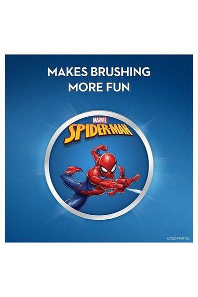 Oral-B فرشاة أسنان أورال بي تعمل بالبطارية MARVEL SPIDER-MAN للأطفال بعمر 3 سنوات فما فوق، تنظيف دقيق وإزالة البلاك - DB5.510.1K