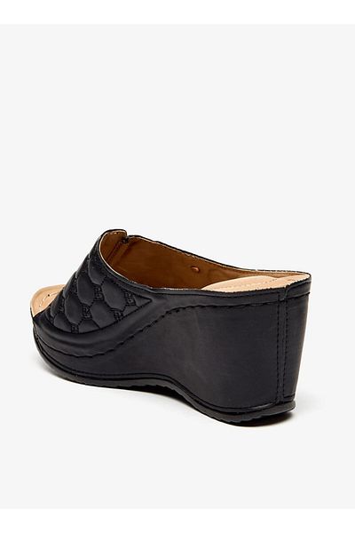 Flora Bella by Shoexpress Quilted Slip-On Sandals