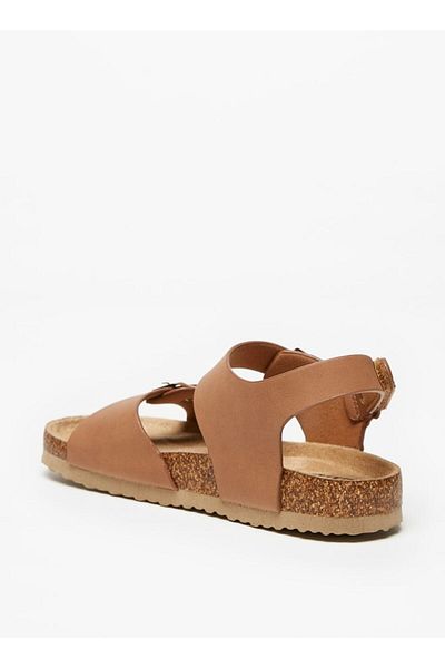 LBL by Shoexpress Boys' Buckle Sandals with Hook and Loop Closure