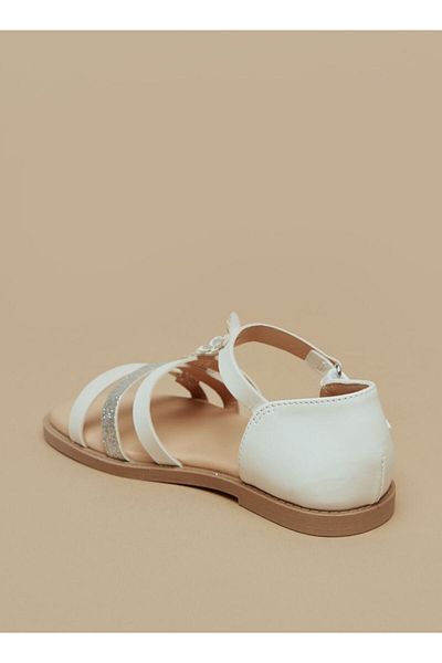 Flora Bella by Shoexpress Butterfly Applique Sandals with Hook and Loop Closure