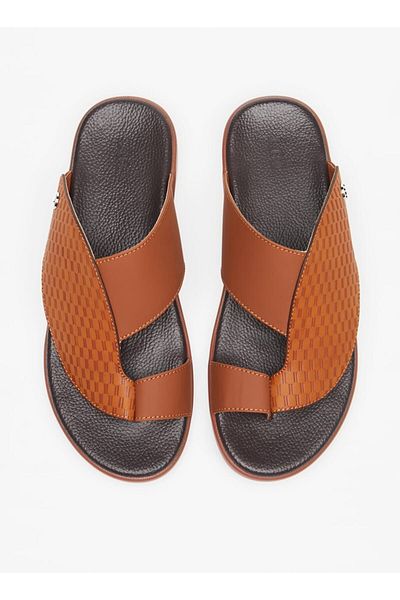 LBL by Shoexpress Men's Textured Slip-On Arabic Sandals