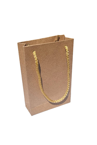 ecenplast Karton İp Saplı Çantası 25 Adetli Kraft